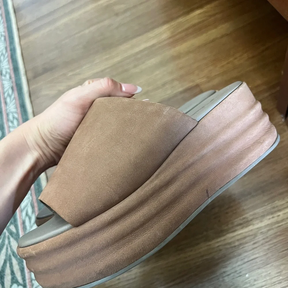 Free People Oak Platform Slide Sandals